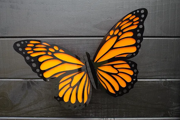 Wall- mounted butterflies